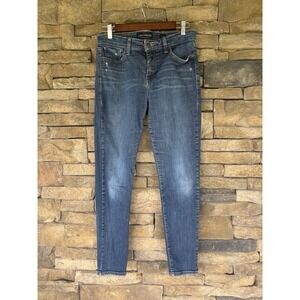 Lucky Brand Jeans Womens‎ 6/28 Blue Ava Mid Rise Skinny Stretch Denim Cotton